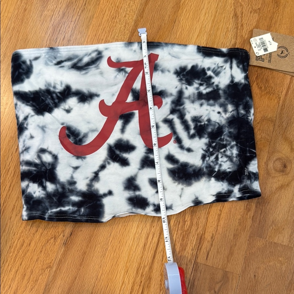 NWT VS Pink | Alabama Crimson Tide Tie-Dye Crop Top - Picture 2 of 4